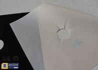 Fiberglass Fabric PTFE Coated Stovetop Burner Protector 10.6"X10.6" Beige 260℃