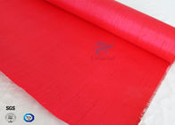 Fireproof 160g Coating C - glass Silicone Rubber Coated Fiberglass Fabric Satin Weave