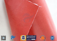 Removable Insulation Jacket 0.45mm Red Color 510g Silicone Coated Fiberglass Fabric