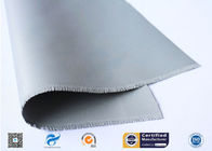 Double Sides Grey Silicone Rubber Coated Fiberglass Fabric E Glass Satin Weave