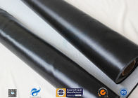 530g Black Silicone Coated Fiberglass Fabric For Valve Thermal Insulation Cover