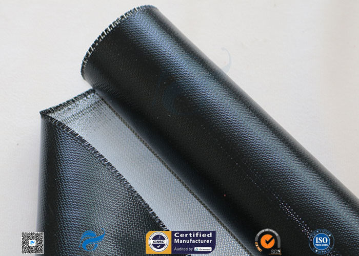 15oz Black Silicone Coated Fiberglass Fabric For Thermal / Electrical Insulation