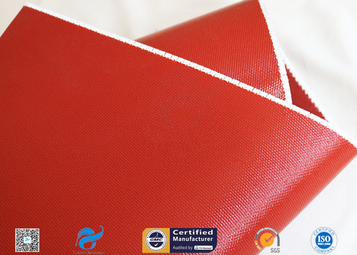 1150GSM Silicone Coated Fiberglass Fabric 0.85MM Red Fire Blanket 39.4