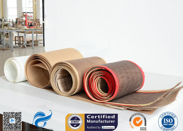 560gsm 4x4mm ντυμένο PTFE ανοικτό πλέγμα φίμπεργκλας για Tortilla τη ζώνη μεταφορέων